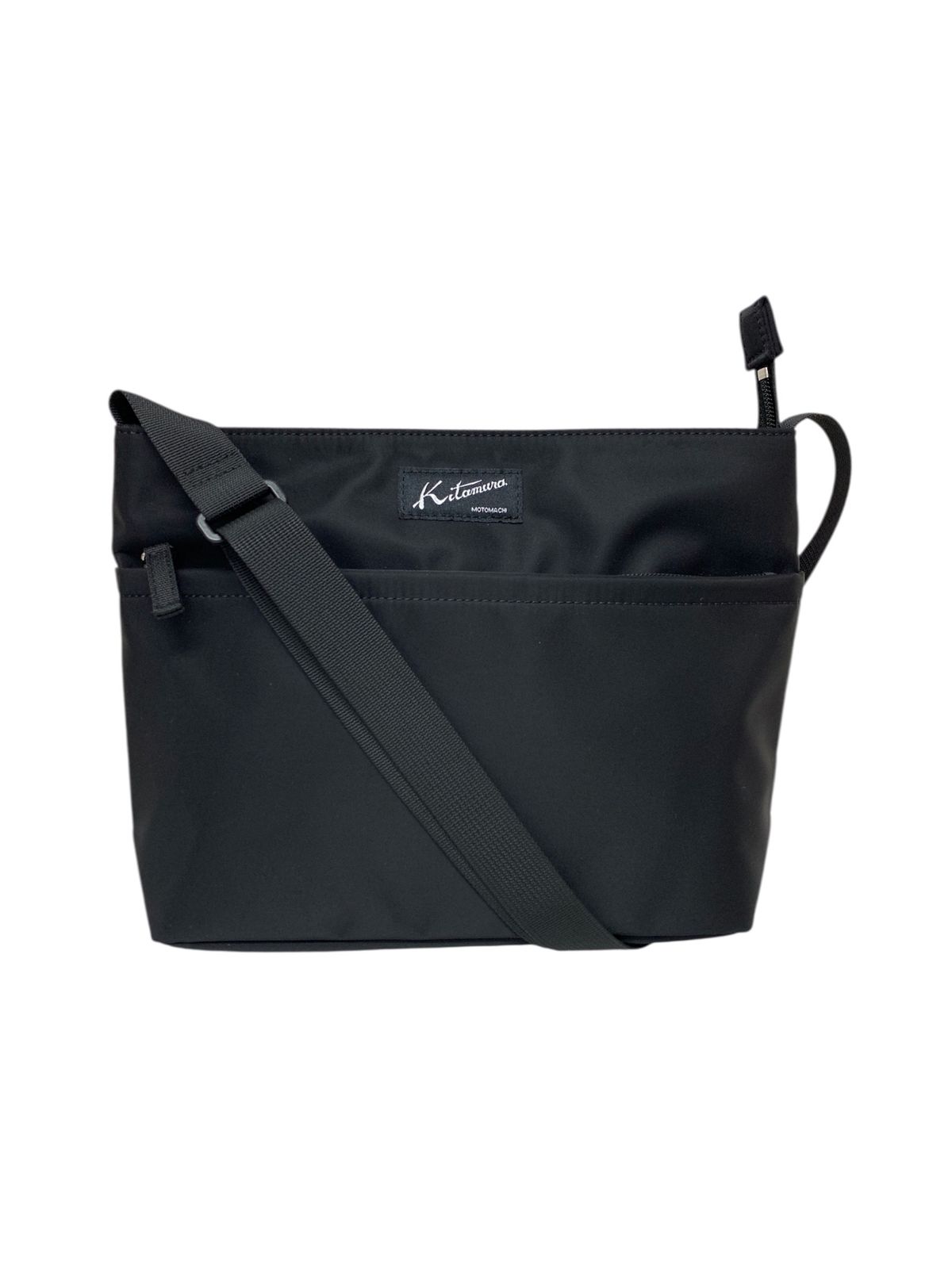 キタムラ ショルダーバッグ R 0734 15151 ブラック ロゴ刺繍