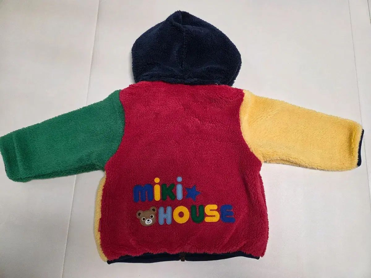 ミッキーハウス 耳あて ボア アウター 80