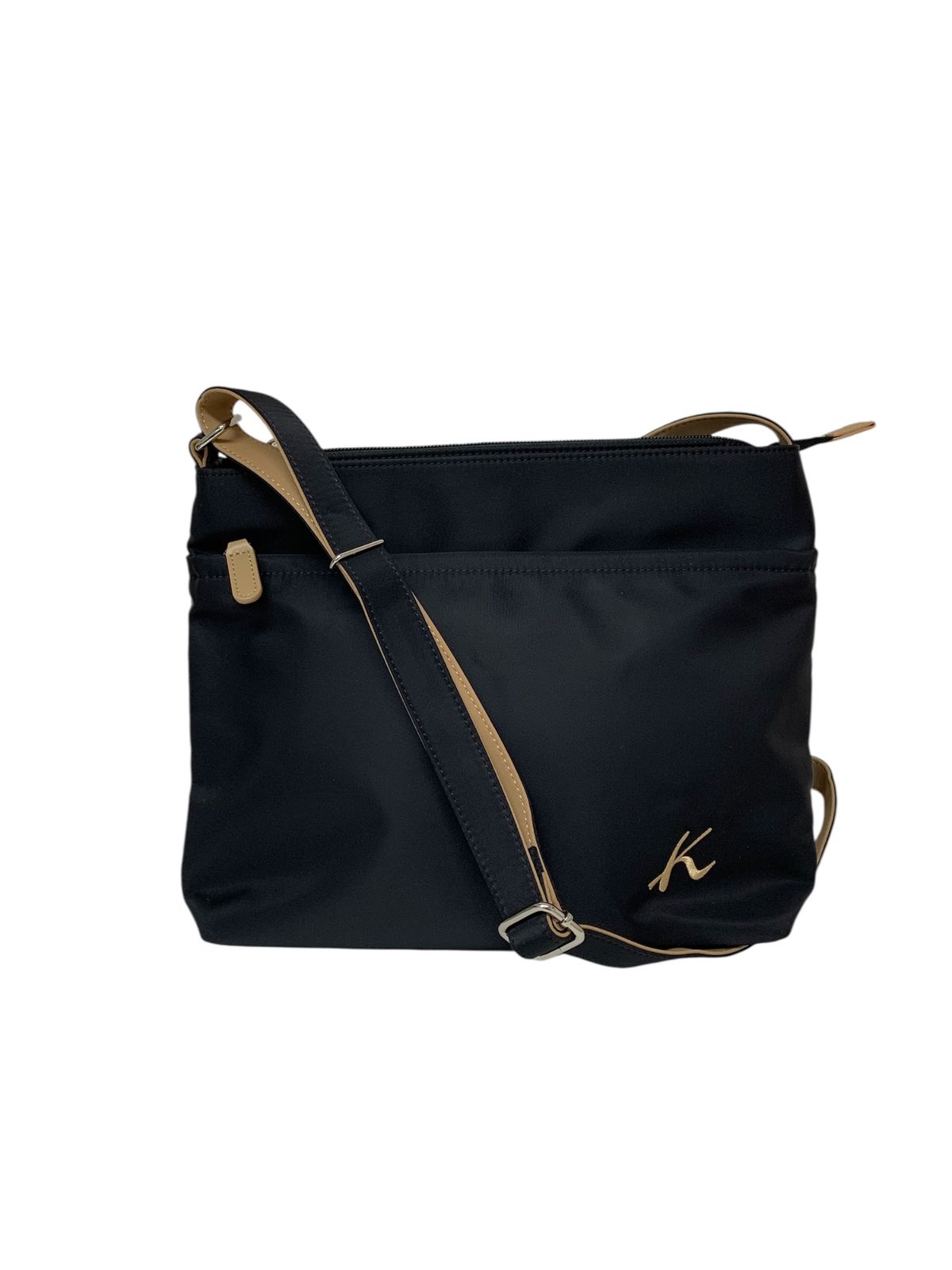 キタムラ ショルダーバッグ R 0702 15671 ブラック Kマーク刺繍