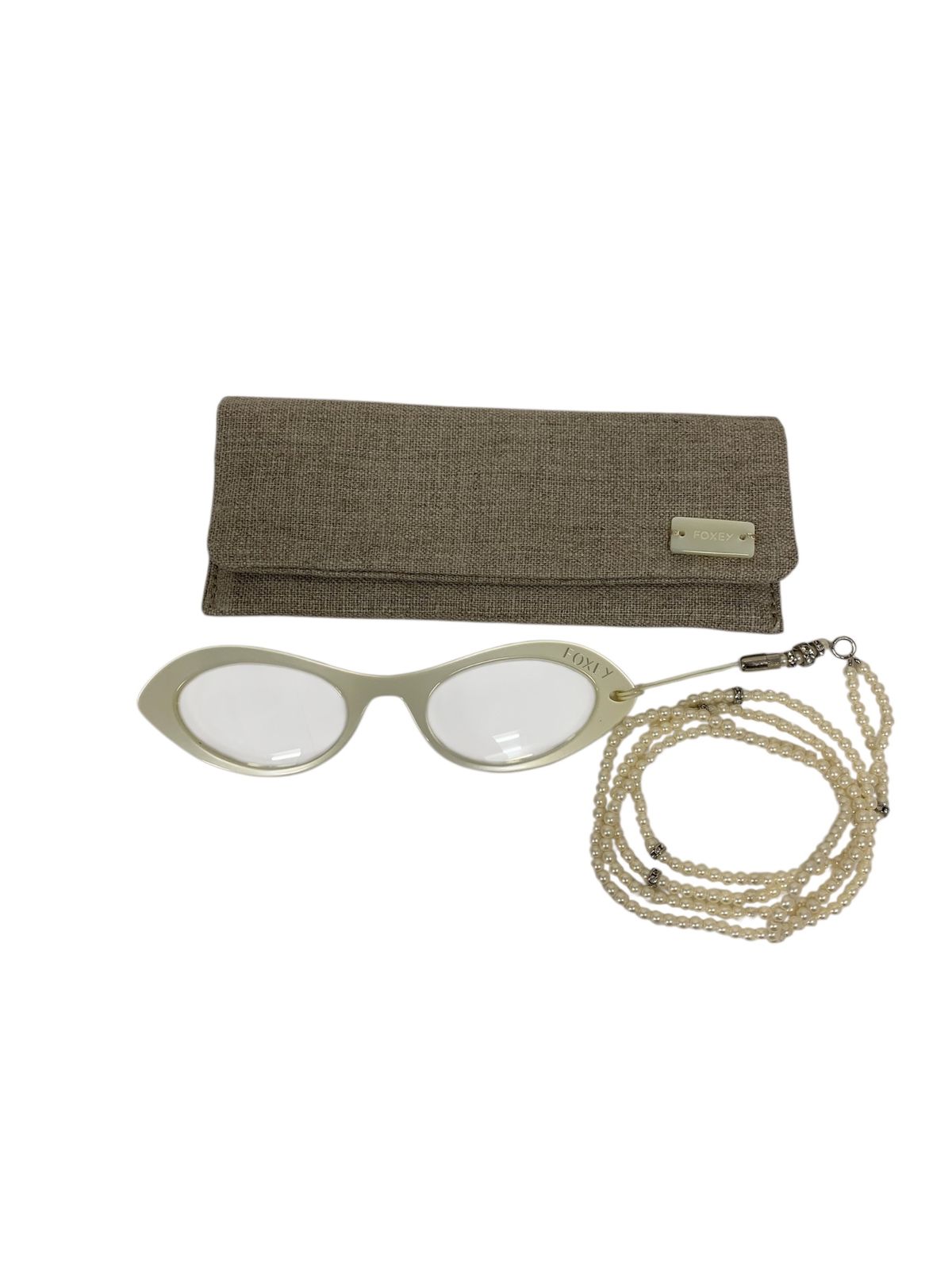 フォクシー リーディンググラス 老眼鏡 ネックレス ベビーパール チェーン フォクシー リーディンググラス 老眼鏡 ネックレス ベビーパール