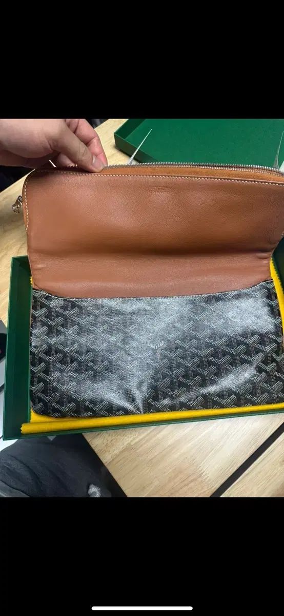 Masion Goyard クラッチバッグ ブラウン