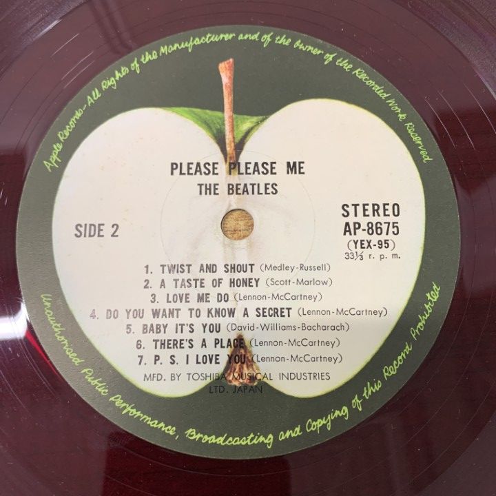 △01)【1点限り!】【帯付き・赤盤】ザ・ビートルズ/プリーズ・プリーズ