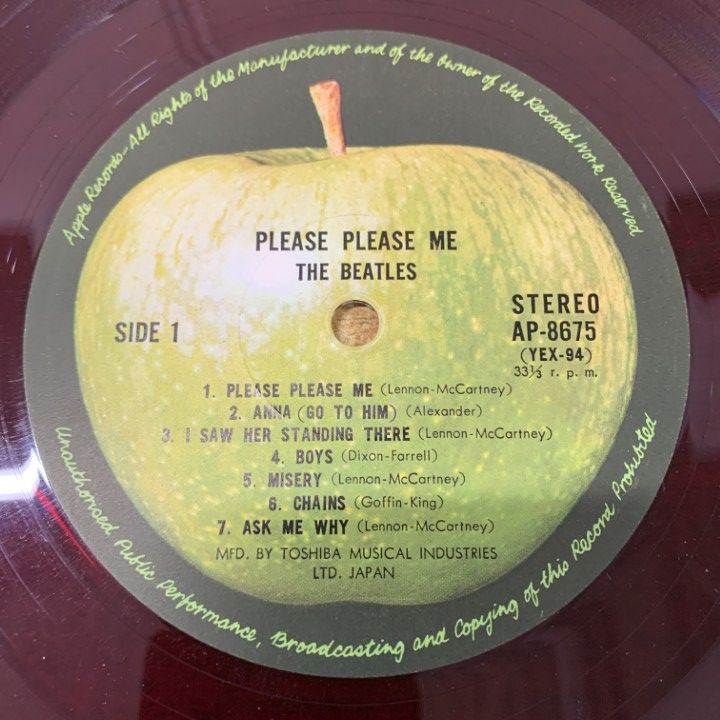 △01)【1点限り!】【帯付き・赤盤】ザ・ビートルズ/プリーズ・プリーズ
