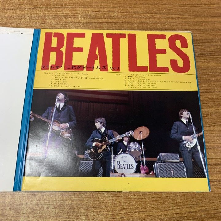 レコード　赤盤　ビートルズ　プリーズプリーズミー　送料込み △01)【1点限り!】【帯付き・赤盤】ザ・ビートルズ/プリーズ・プリーズ