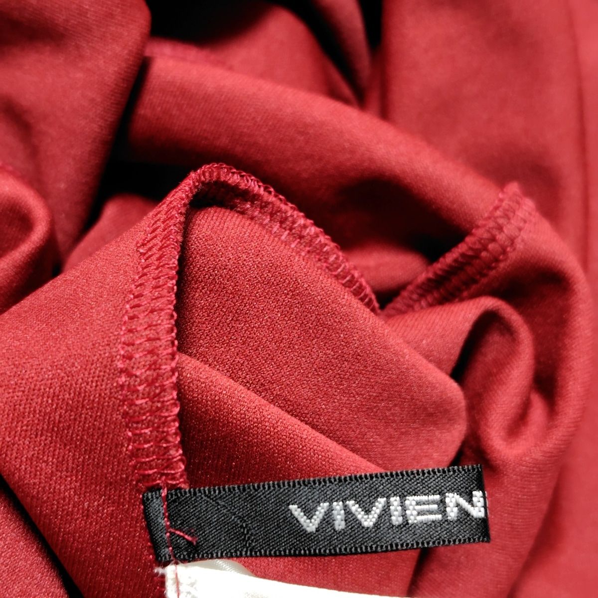 ヴィヴィアンタム ワンピース サイズ1 S レディース - ボルドー×レッド