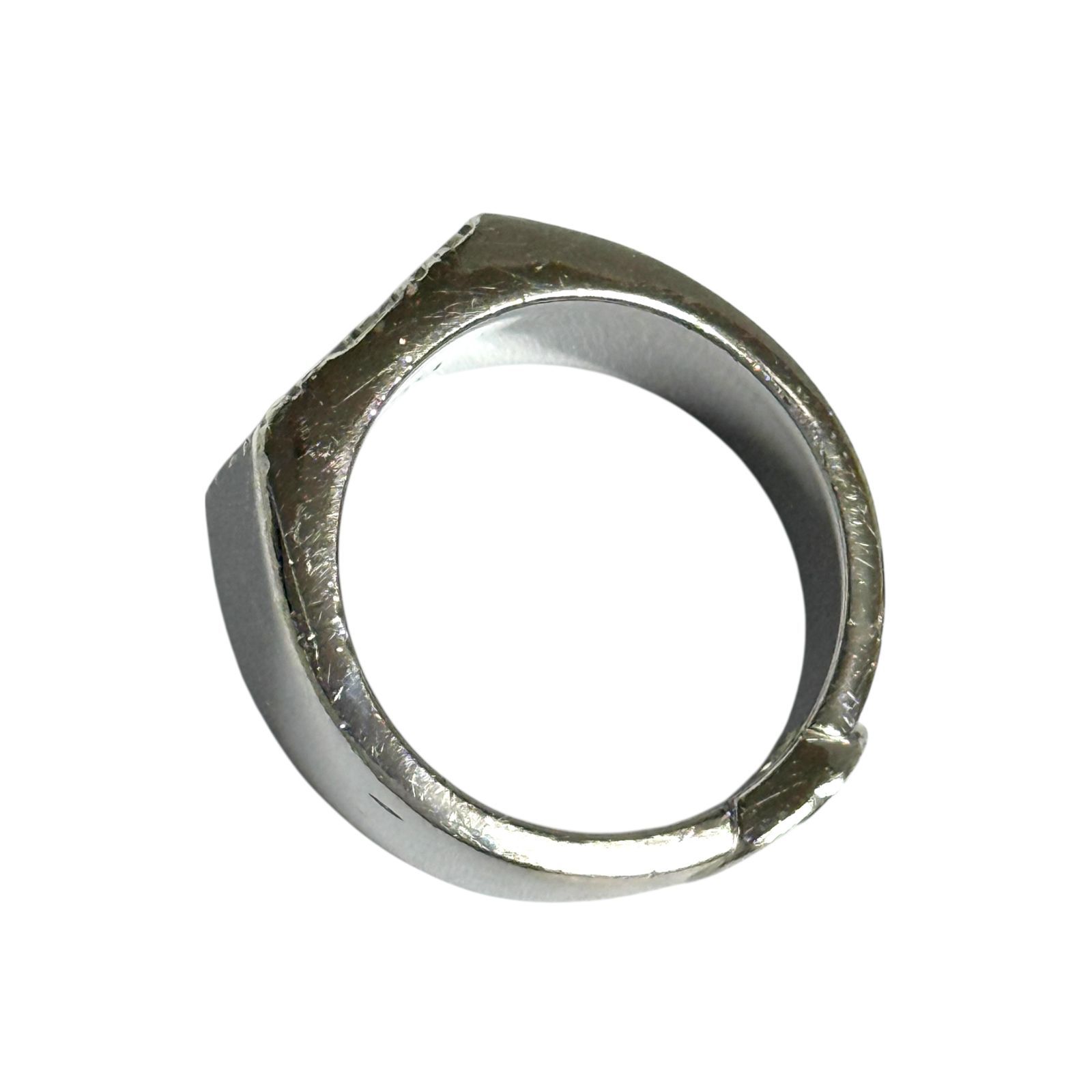 ディオール メンズ シグネット リング 19号 指輪 オブリーク シルバー