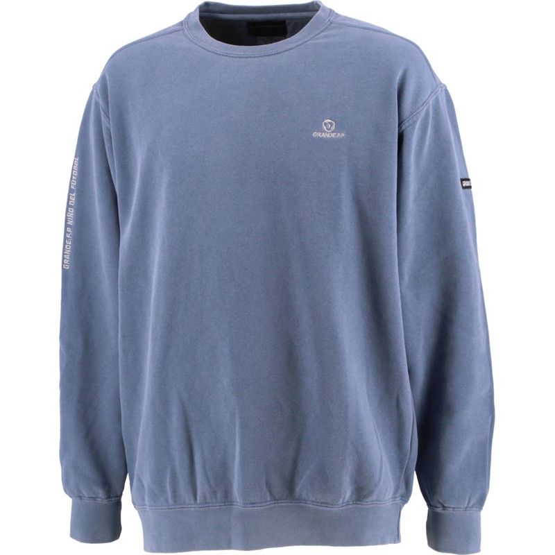 grande(グランデ) ガーメントダイ シシュウ スウェットクルー フットサルスウェットトレーナー (gfph21403-86) grande(グランデ) ガーメントダイ シシュウ スウェットクルー