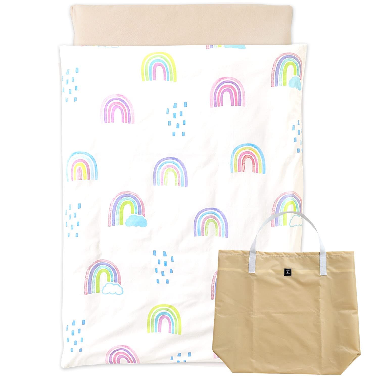 ケラッタ ぜ～んぶ洗える お昼寝布団 お昼寝布団セット 保育園 6点 大きく貼れるお名前シール 撥水バッグ