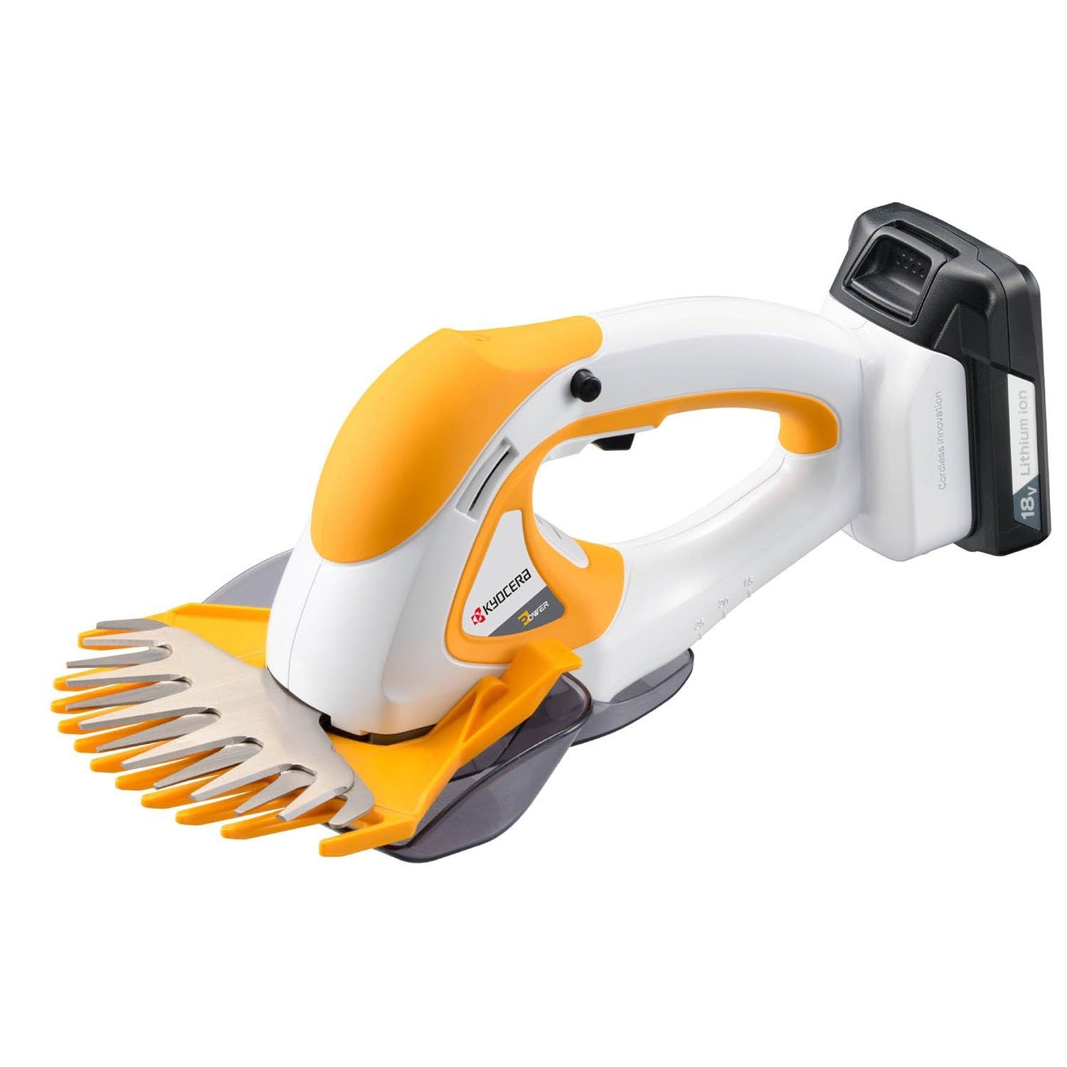 京セラ Kyocera 旧リョービ 充電式バリカン BB-1800 665150 A キワ刈りガイドで壁や刃を傷つけないでキワの芝をカット 両刃駆動 刈込幅160 mm 刈込高さ3段階ワンタッチ調節 リチウムイオン18 V ブレード 連続使用時間6