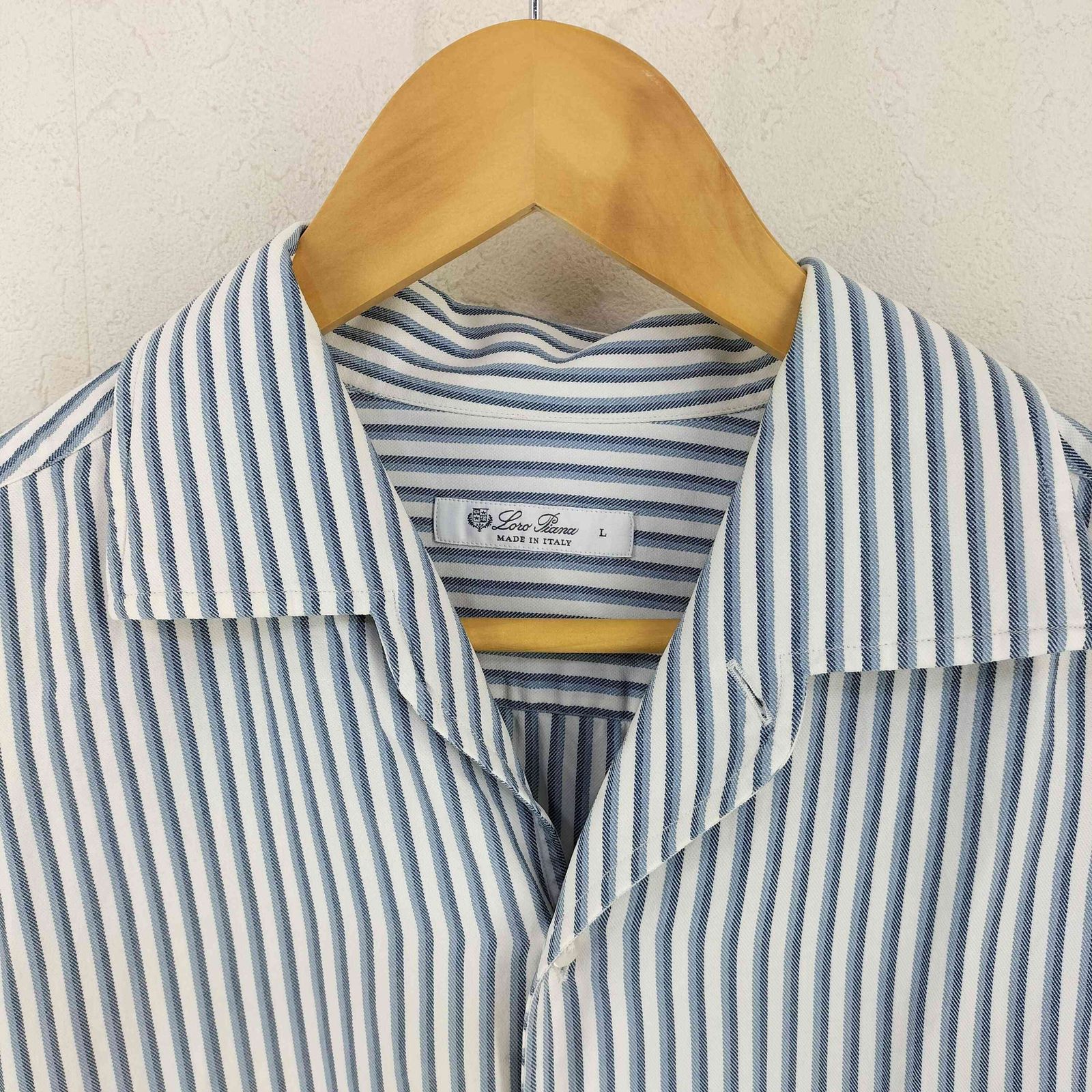 ロロピアーナ Loro Piana ストライプ シャツ メンズ import：L - メルカリ