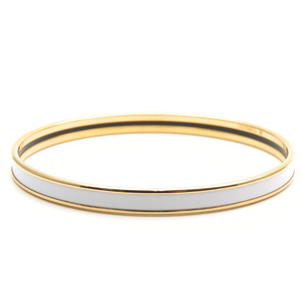 中古】 エルメス ブレスレット ユニ メタル エナメル ホワイト