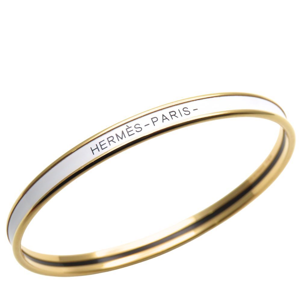 中古】 エルメス ブレスレット ユニ メタル エナメル ホワイト