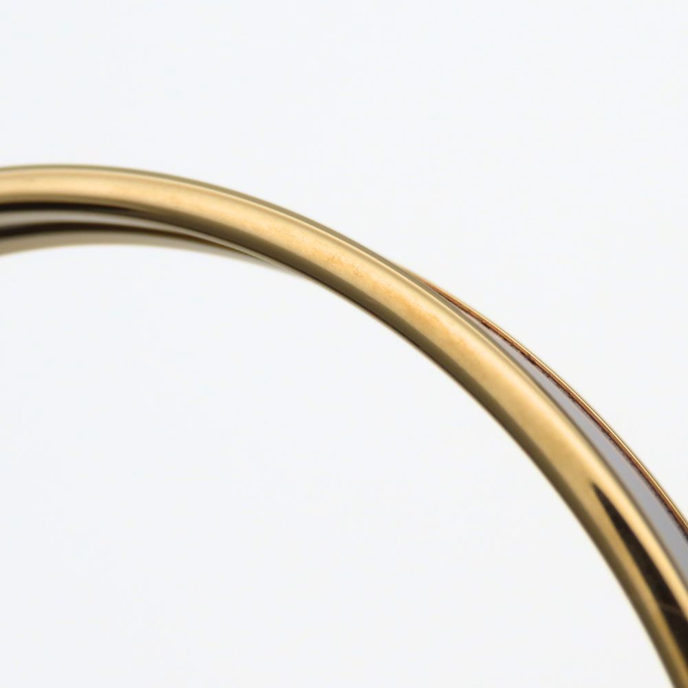  エルメス ブレスレット ユニ メタル エナメル ホワイト ゴールド バングル メッキ レディース 女性 HERMES その他 アクセサリー