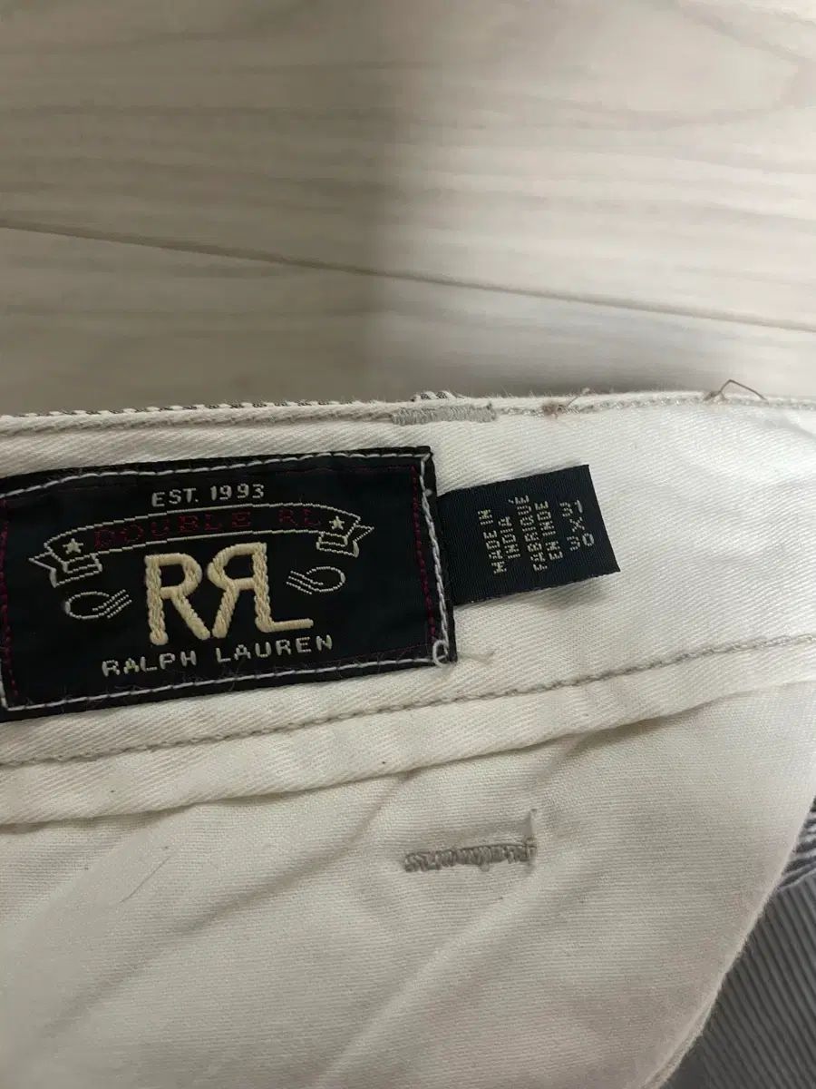 RRA ダブルアールエル ストライプ シアサッカーパンツ 31 x 32 チノパン パンツ メンズ