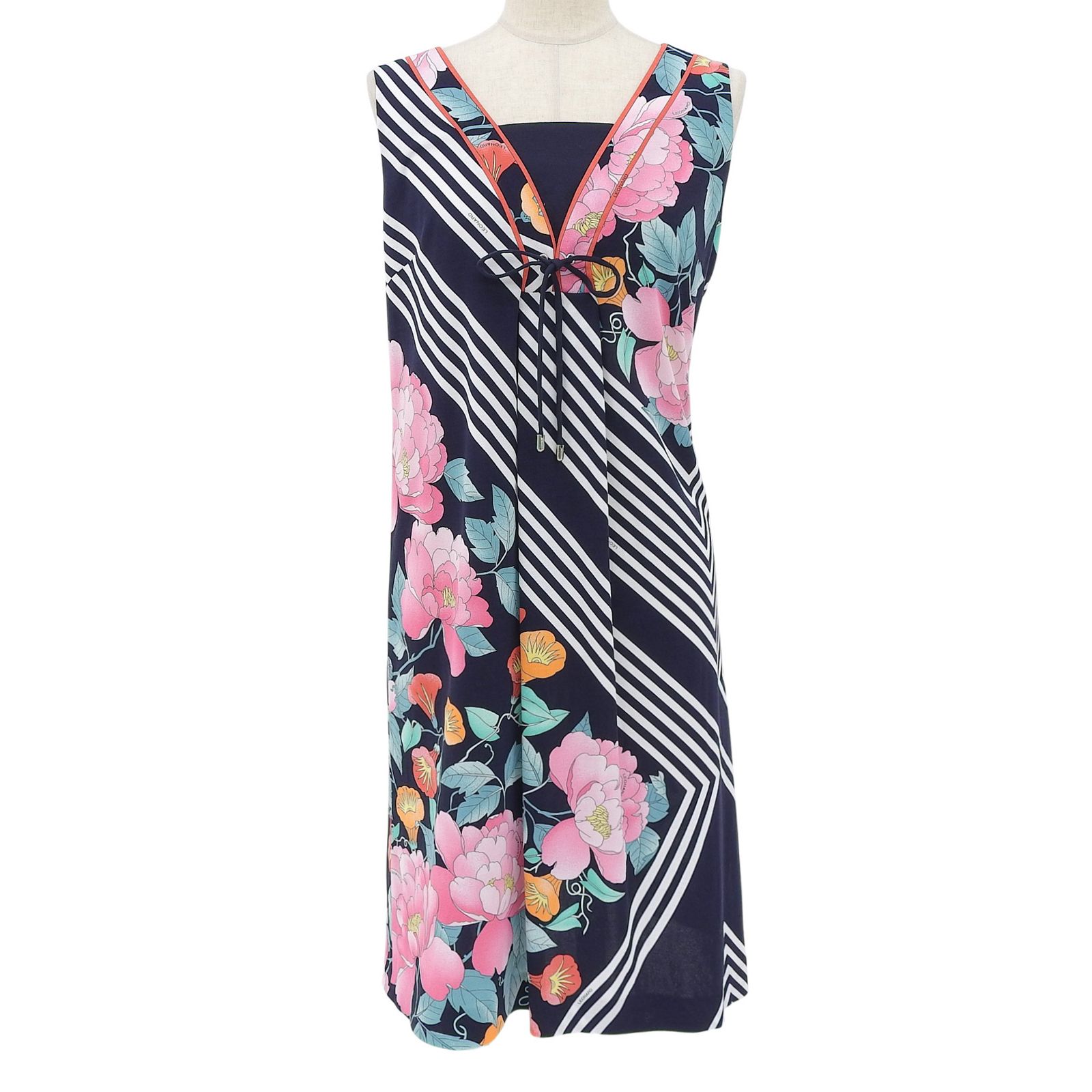 極美品△LEONARD FASHION レオナール ファッション 330802 コットン100