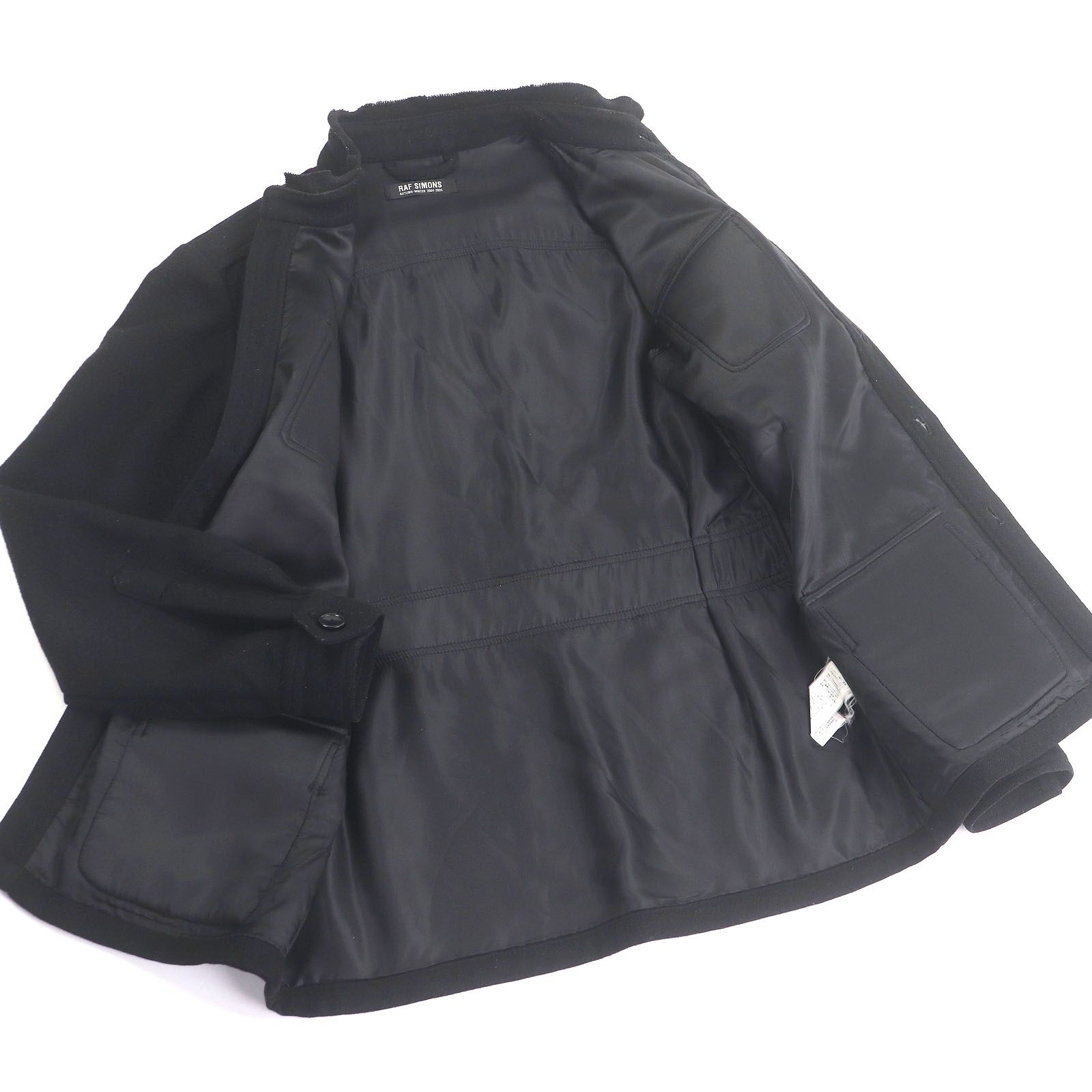 美品□RAF SIMONS ラフシモンズ ウール100％ 04AW WAVES期 M-65