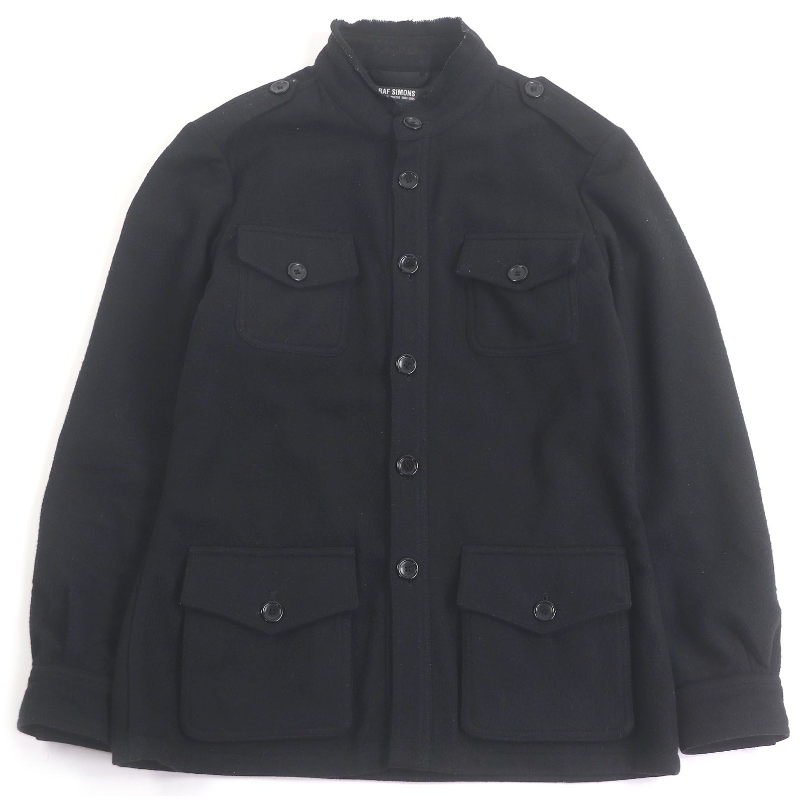 美品□RAF SIMONS ラフシモンズ ウール100％ 04AW WAVES期 M-65