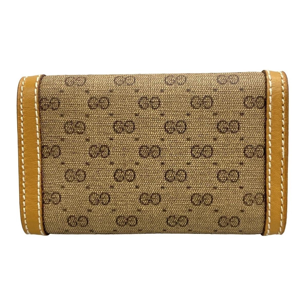 GUCCI グッチ キーケース マイクロGG 033 922 3017 ベージュ×ライトブラウン 6連フック レザー