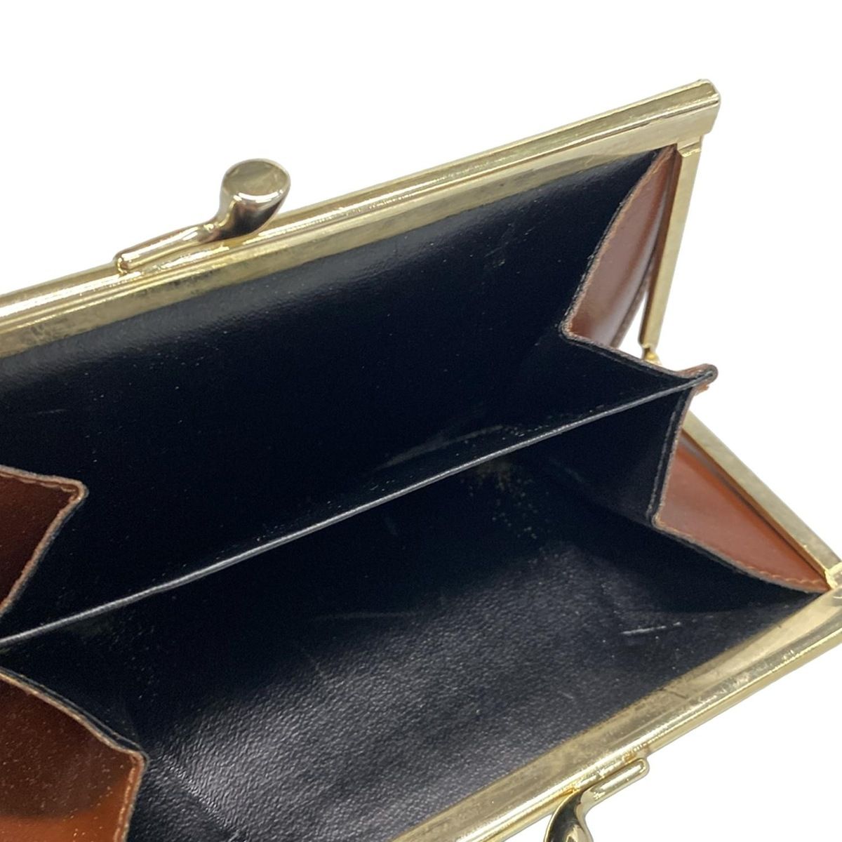  BALLY バリー 2つ折り財布 黒 ダークブラウン がま口 レザー 二つ折り財布 折り財布