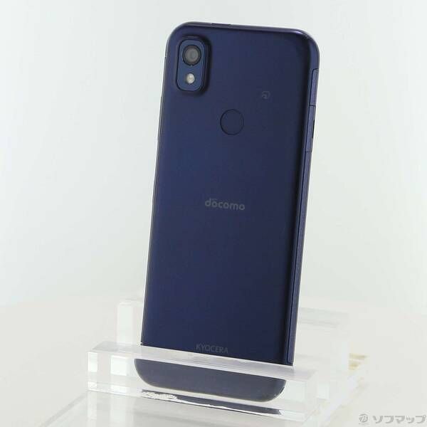 品〕 あんしんスマホ 64GB ネイビー KY-51B docomo SIMフリー【198