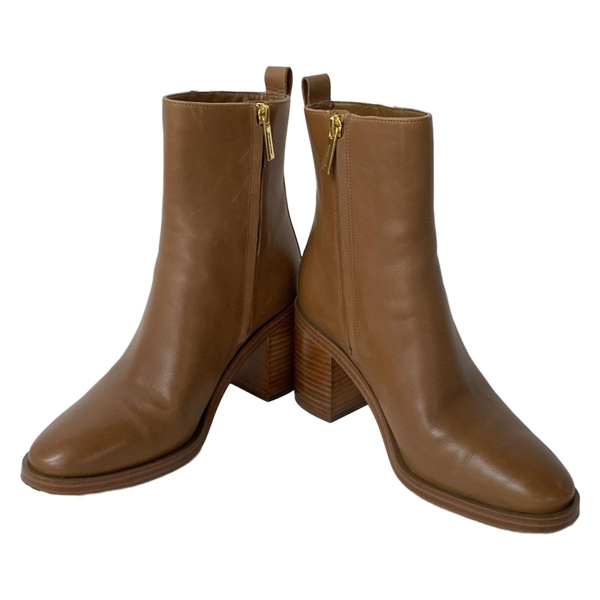 MICHAEL KORS マイケルコース ショートブーツ 7.5 M レディース - ブラウン レザー