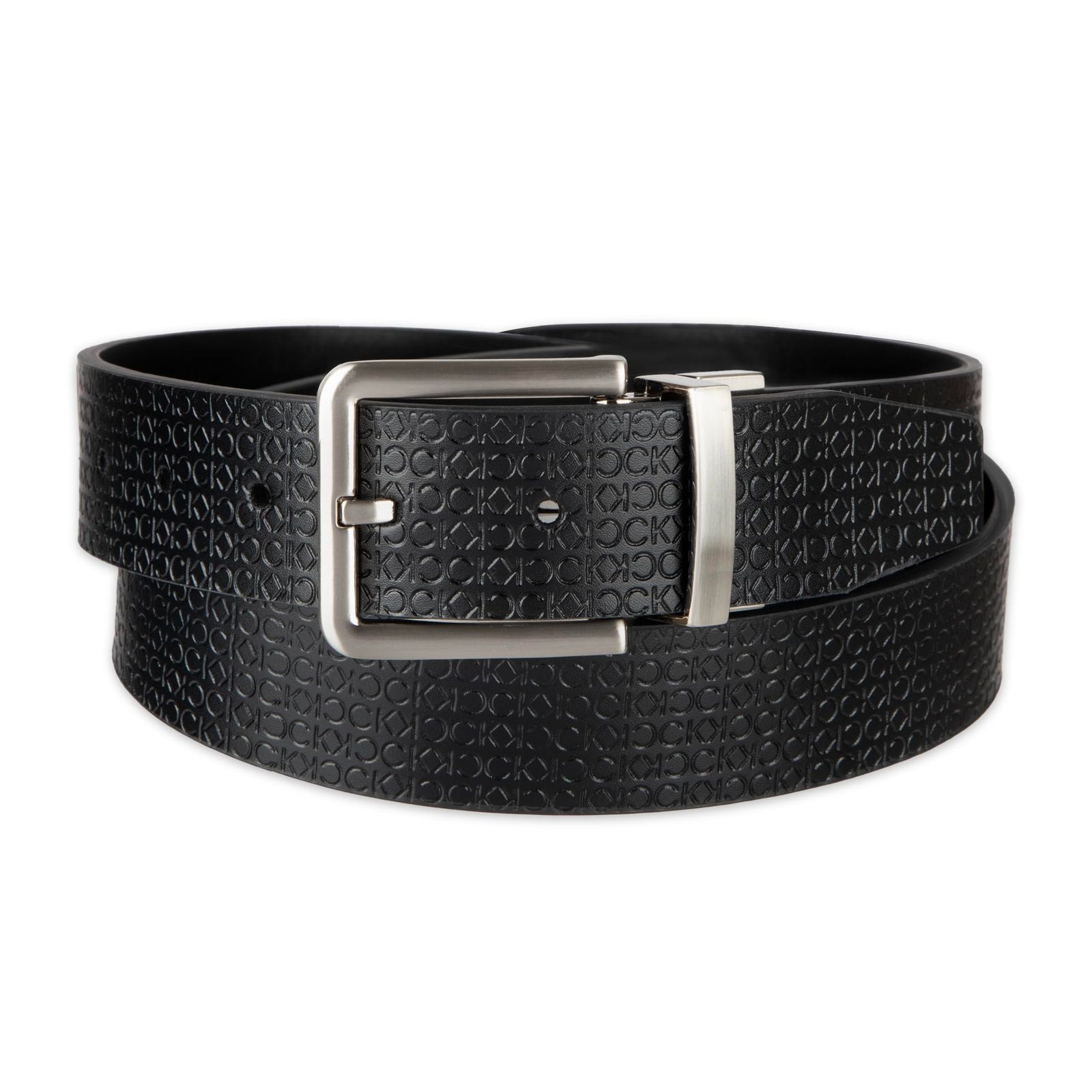 カルバンクライン ベルト Calvin Klein Jeans ジーンズ メンズ リバーシブル レザーベルト CKロゴ バックル レザー カッコイイ オシャレ BLACK Sサイズ 約76