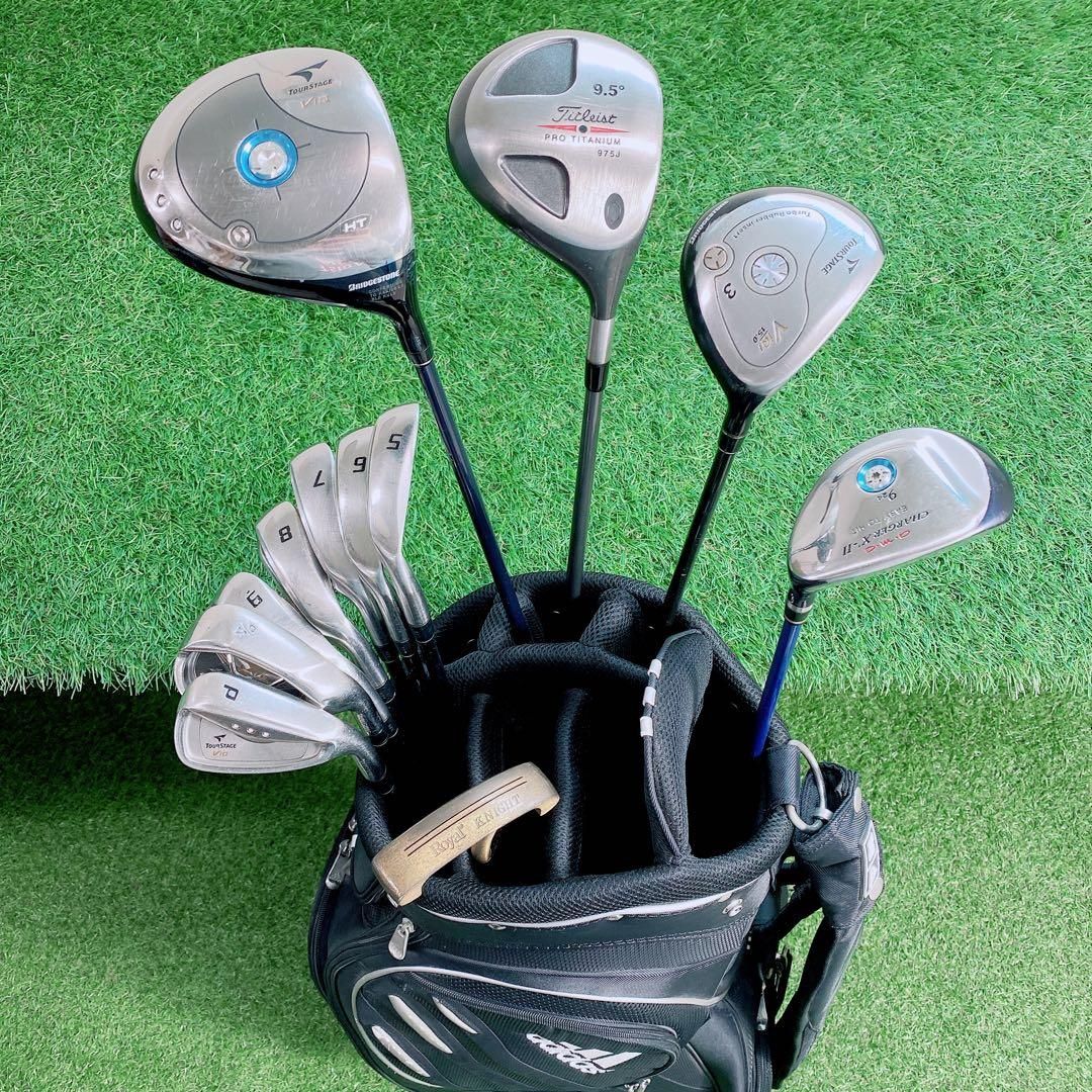 ⭐︎メンズゴルフクラブセット⭐︎値下げ⭐︎ ゴルフクラブ メンズセット 初心者 ツアーステージ ViQ やさしい N1888