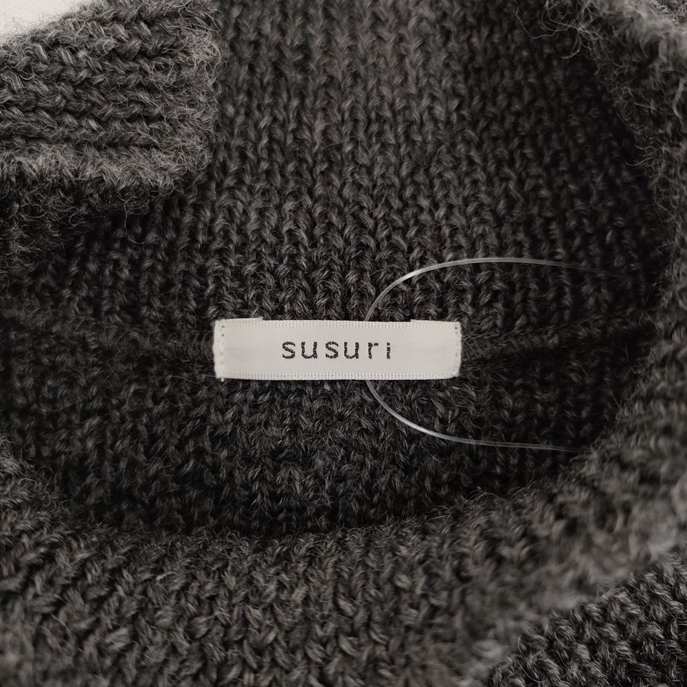 susuri グラフトハイネックワンピース 17-534 ニット切替 サイズM