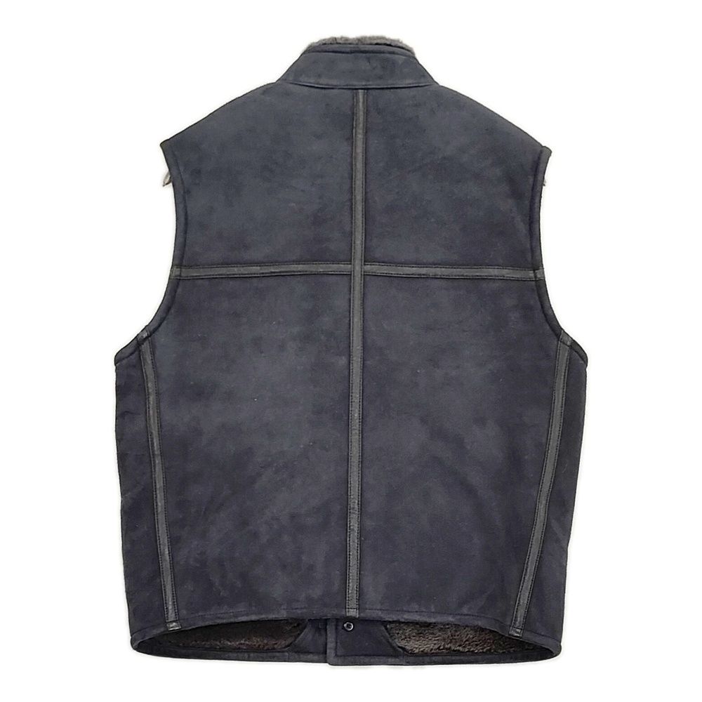 45 R rpm ムートンベスト 定価220000円 サイズ3 ベスト ネイビー レディース フォーティーファイブアールピーエム 5-1128 T