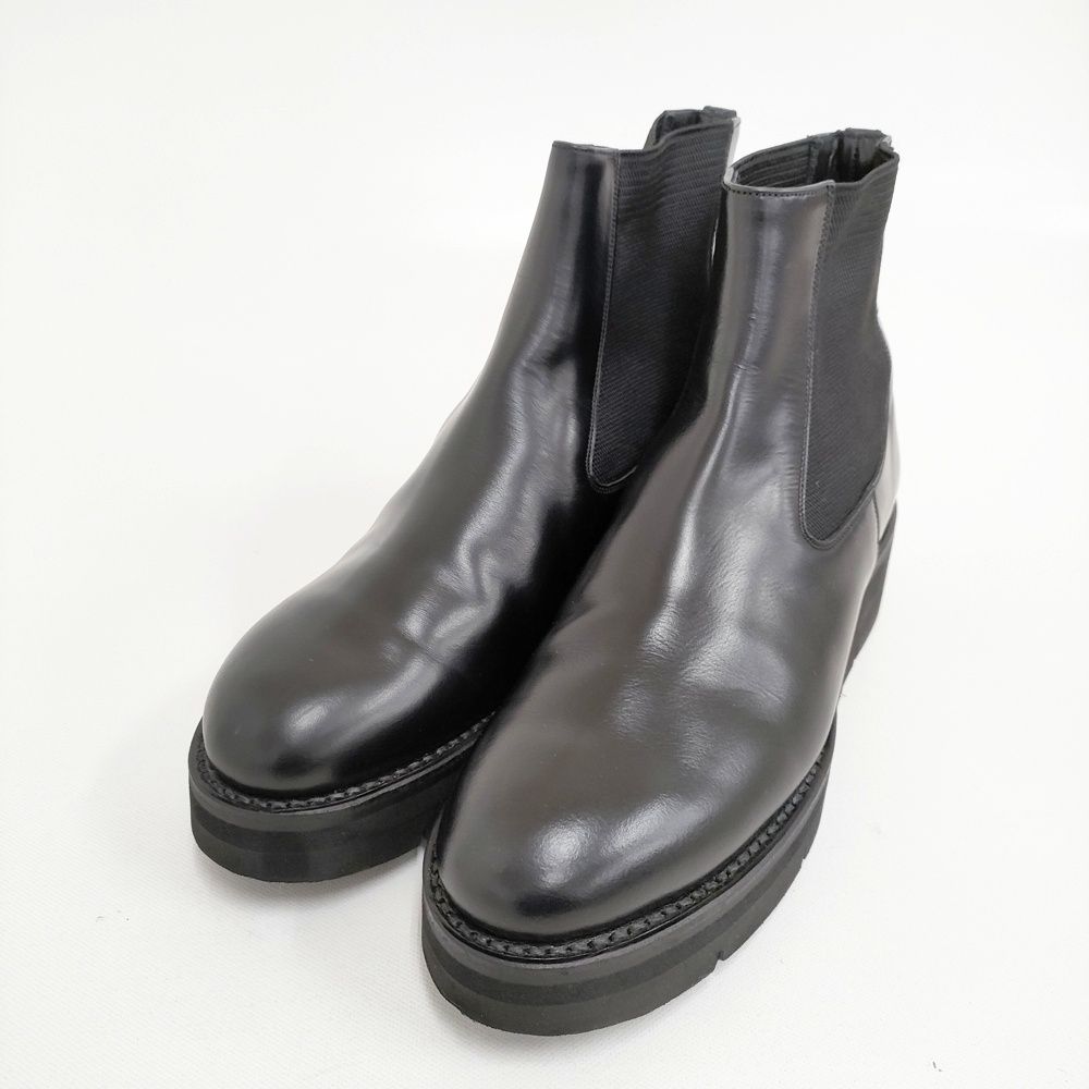 SHOES ブリティッシュサイドゴアブーツ 24.5 cm 定価74800円 ブーツ ブラック レディース ビューティフルシューズ 5-1128 T