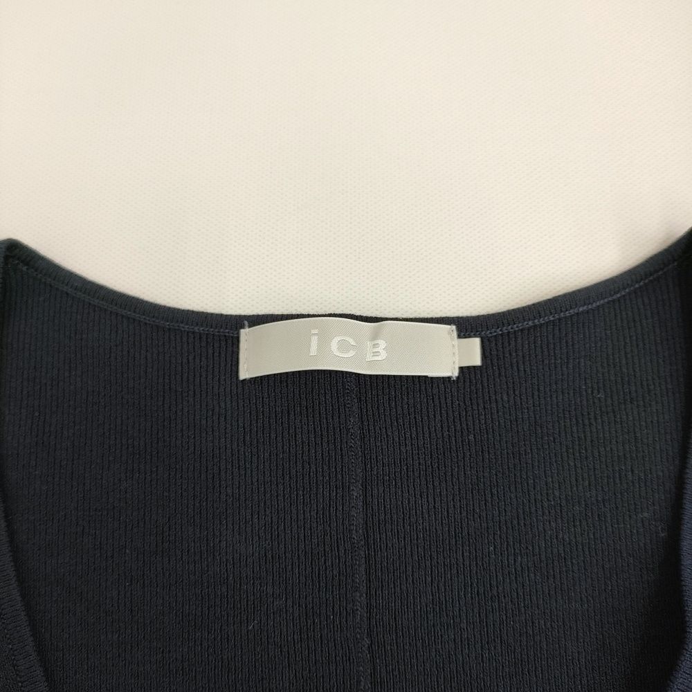 iCB 【洗える】 クロスコンビ Vネックプルオーバー L 定価26070円