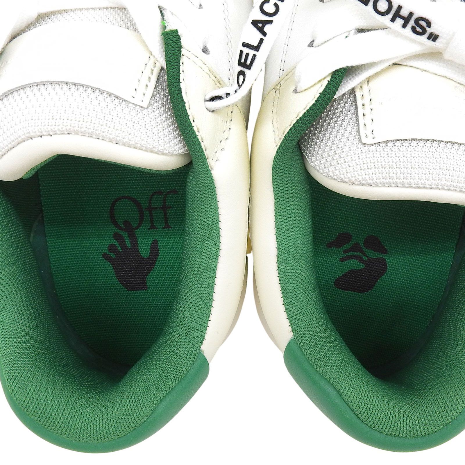 未使用品△OFF-WHITE オフホワイト OMIA189F20 OUT OF OFFICE レザー