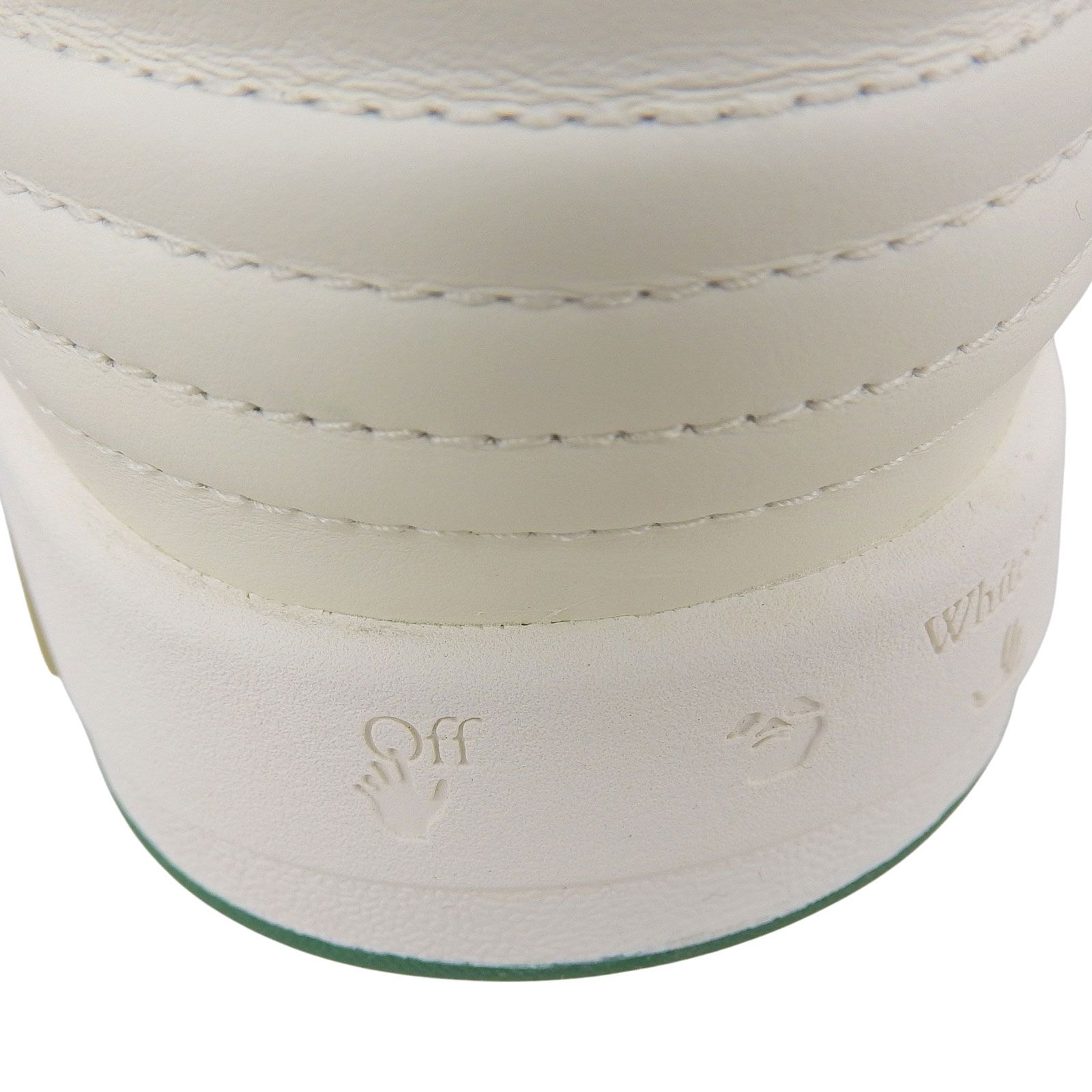 未使用品△OFF-WHITE オフホワイト OMIA189F20 OUT OF OFFICE レザー