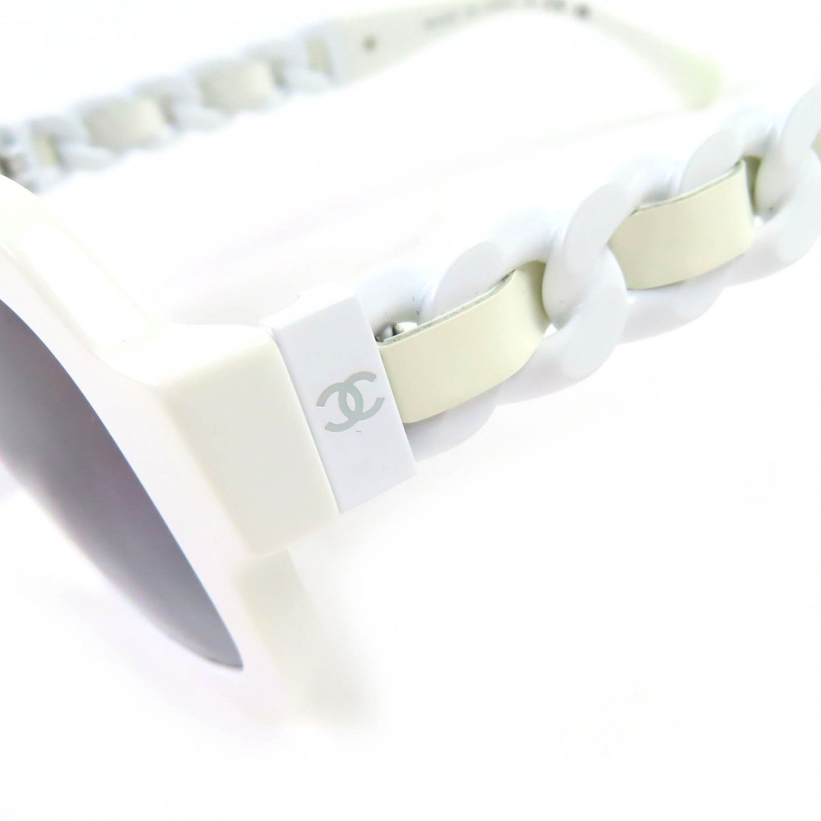 極美品△CHANEL シャネル 5465-Q-A ココマーク パテントレザー