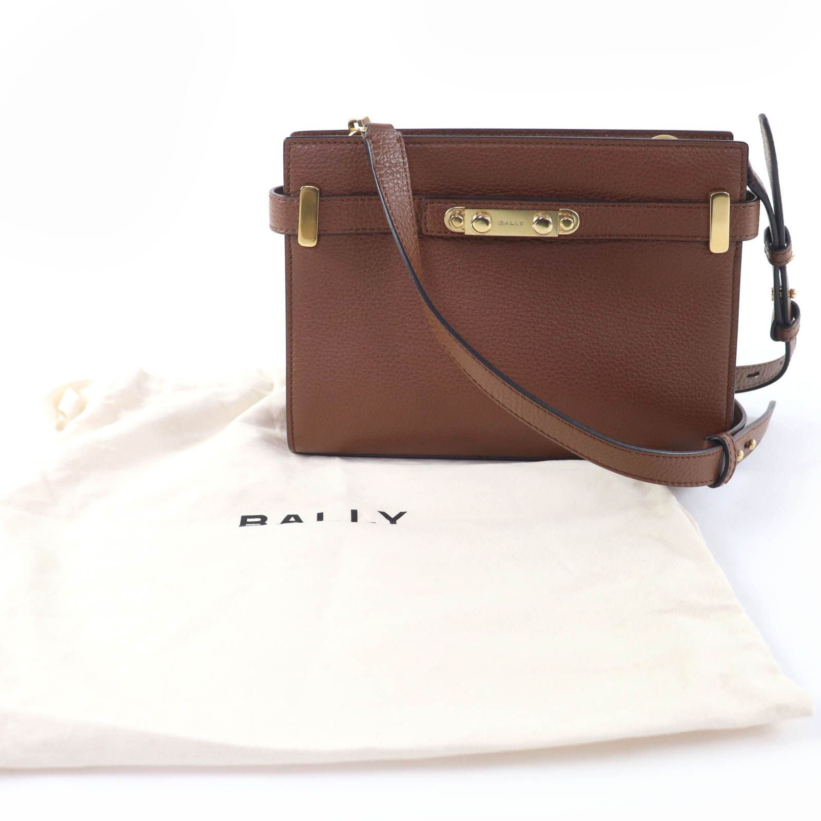 【極美品】バリー ハンドバッグ レザー Bロゴ バックル 2way 黒 茶 極美品】バリー ハンドバッグ レザー Bロゴ バックル 2way 黒 茶