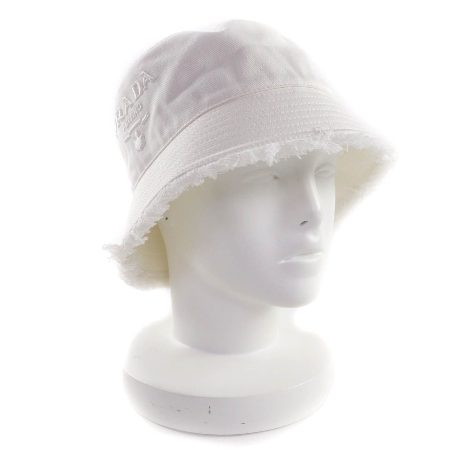 極美品☆PRADA プラダ 2023年製 1HC137 コットン100％ ロゴ刺繍入り