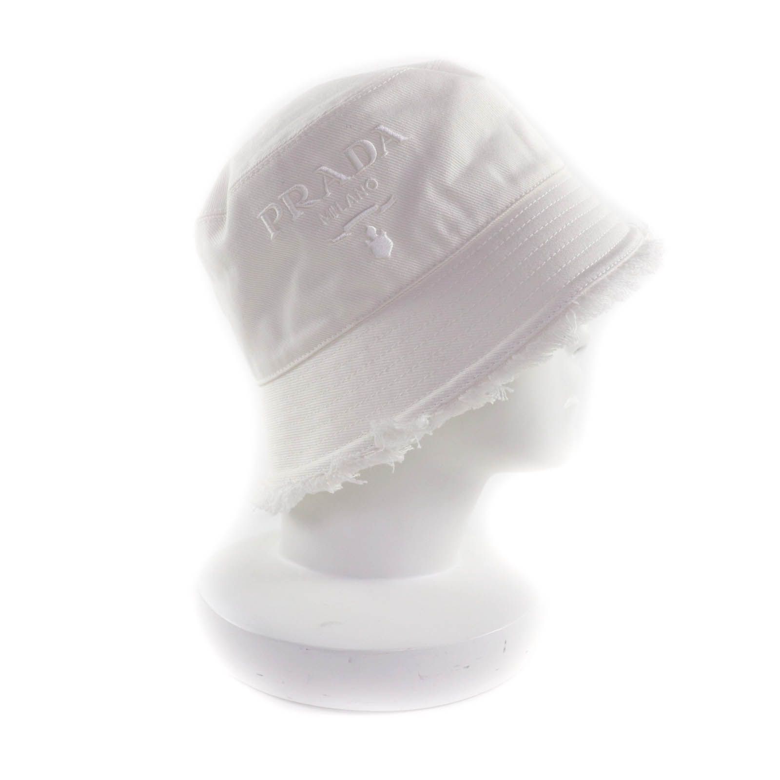 極美品☆PRADA プラダ 2023年製 1HC137 コットン100％ ロゴ刺繍入り