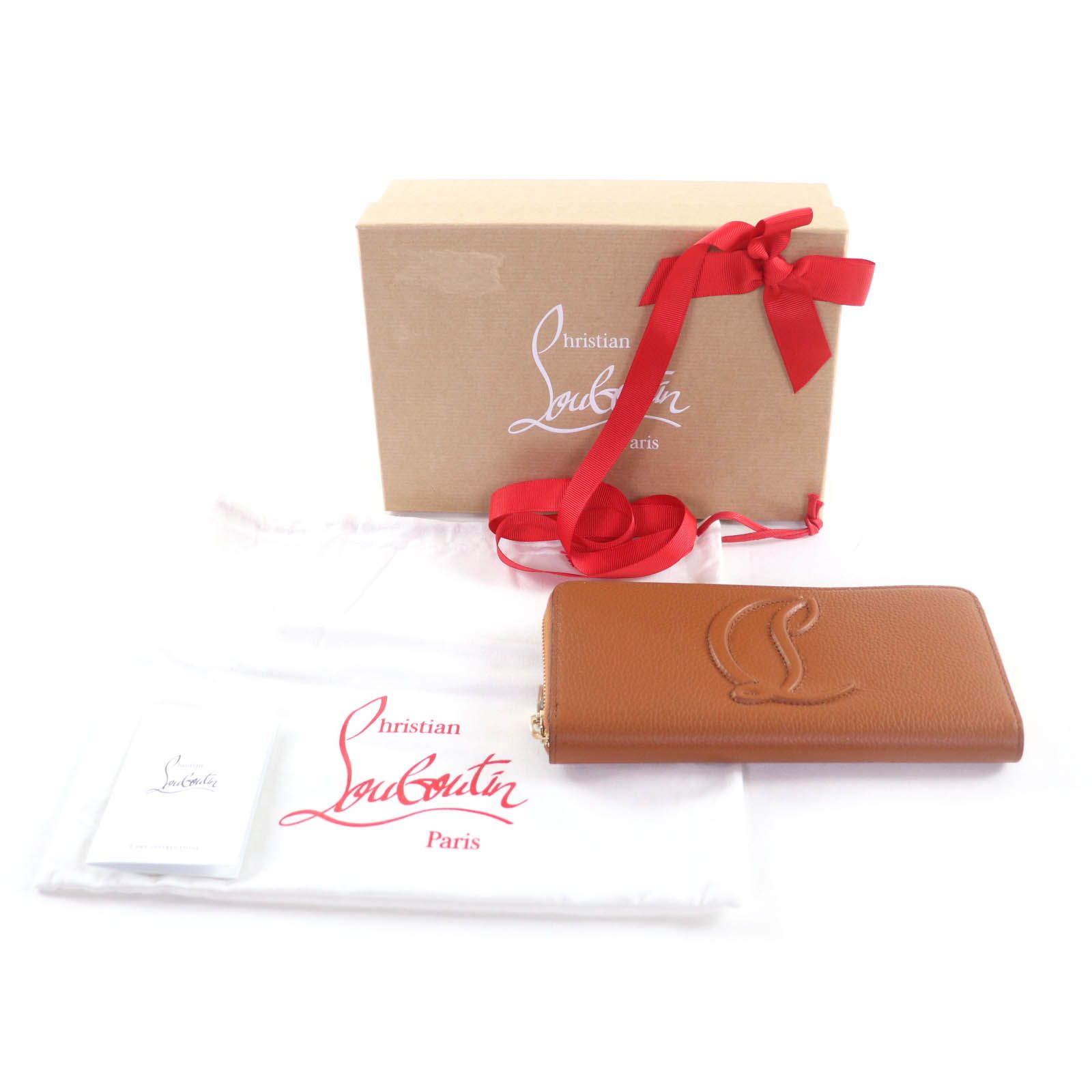 【極美品】クリスチャンルブタン クラフトロゴ ケース 財布 ラウンドジップ 美品】クリスチャンルブタン クラフトロゴ コインケース 財布 ラウンド