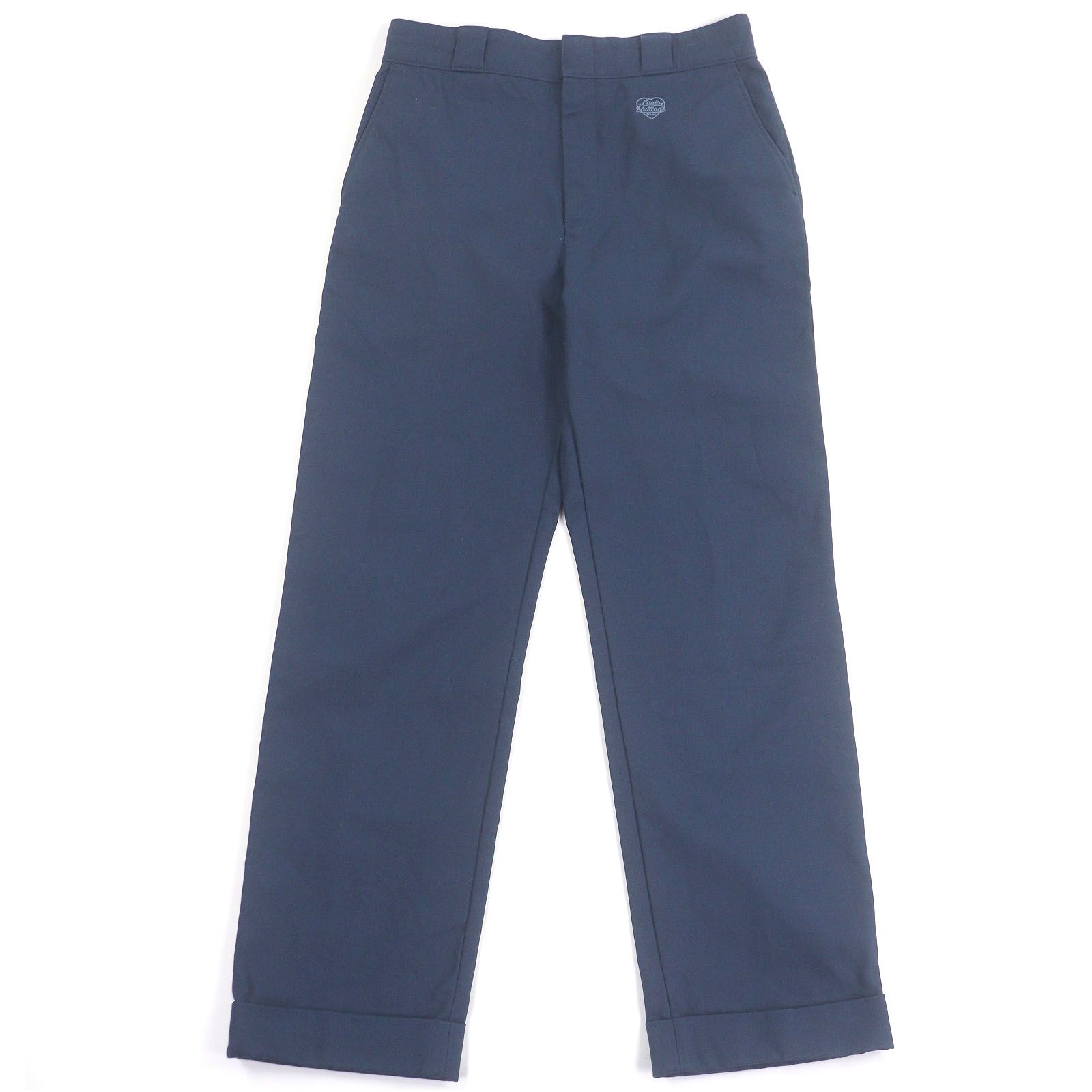 □LOUIS VUITTON NIGO ルイヴィトン ニゴー 22 SS LVスクエアード ロゴエンブロイダリー ワークパンツ ネイビー 38 イタリア製 メンズ