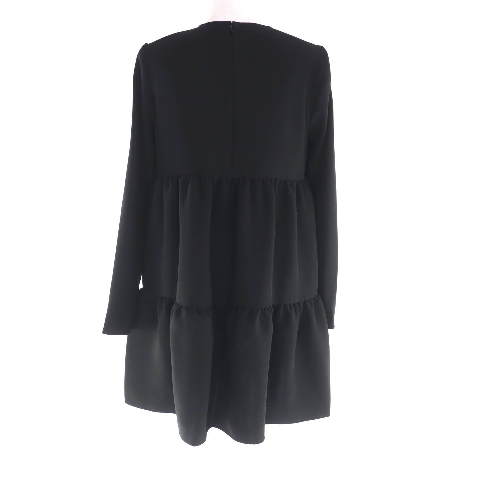 ヨーコチャン　ペプラム　キャップスリーブドレス　ワンピース　チュニック　フリル ティアードスリーブパールドレス – YOKO CHAN