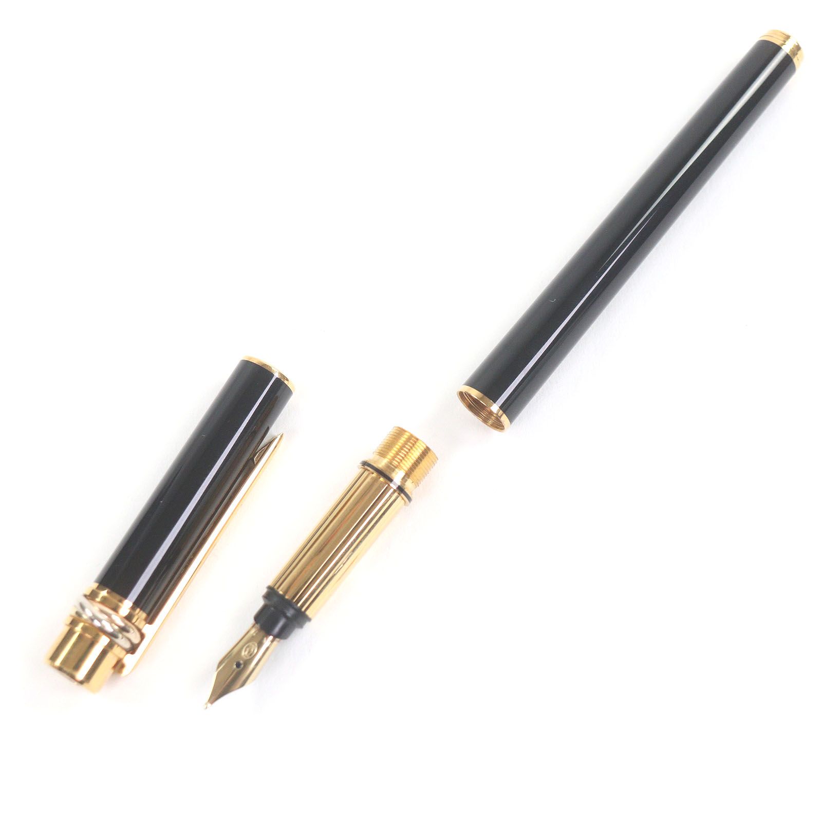 極美品□Cartier カルティエ ペン先18K Fニブ トリニティ キャップ式