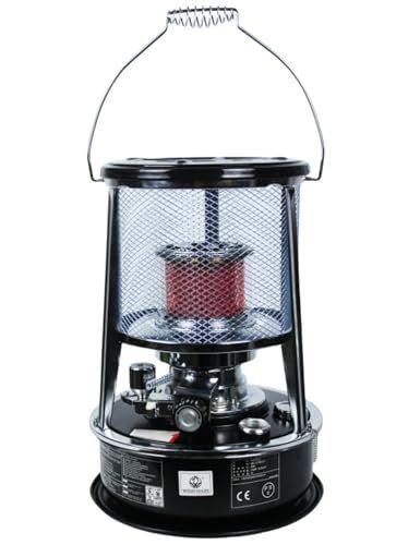 Ncolor 石油ストーブ 耐震自動消火機能付き コンパクト 灯油ストーブ 野外 キャンプ アウトドア 防災用 暖房器具 ブラック