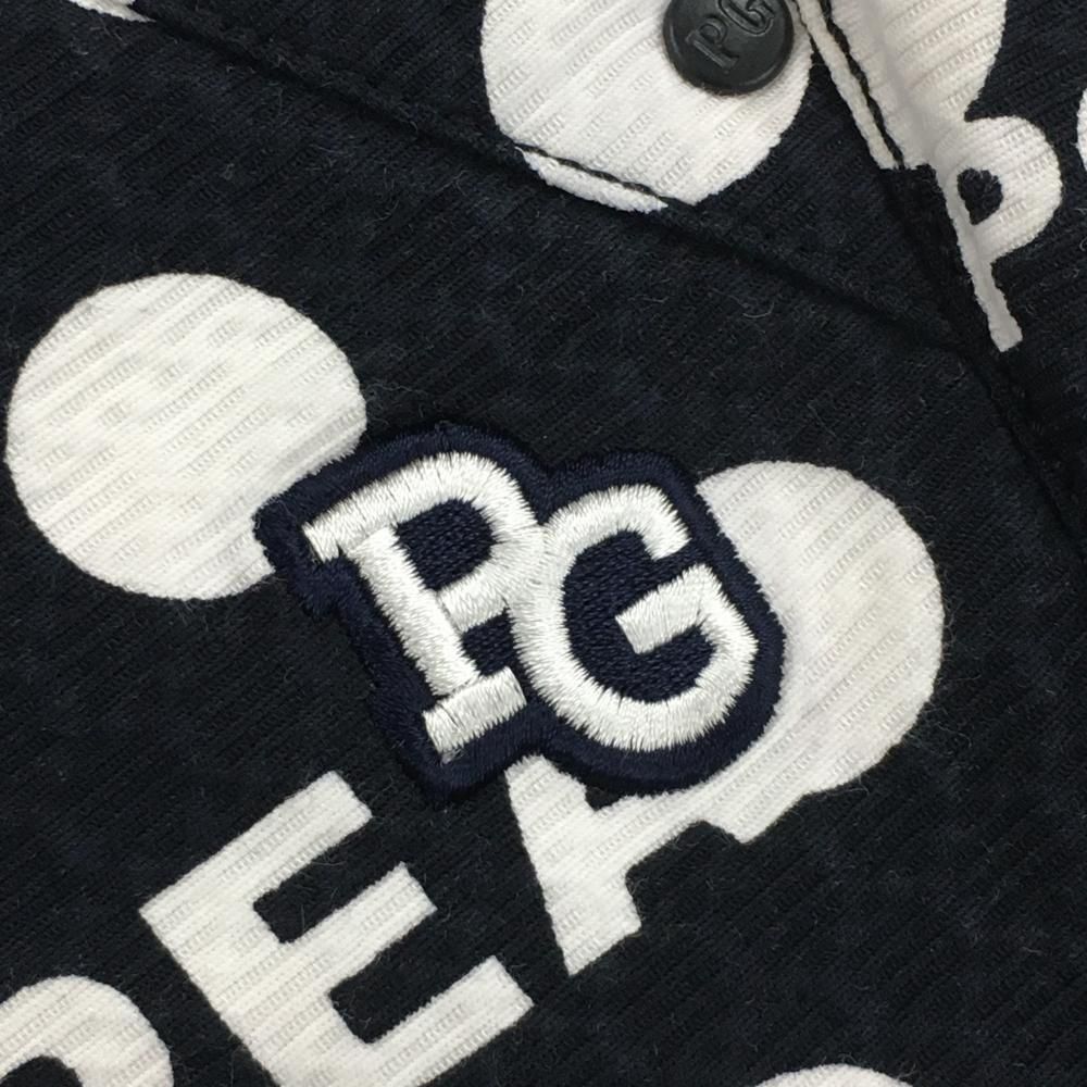 超美品】パーリーゲイツ パンツ ネイビー×白 ドット ストレッチ