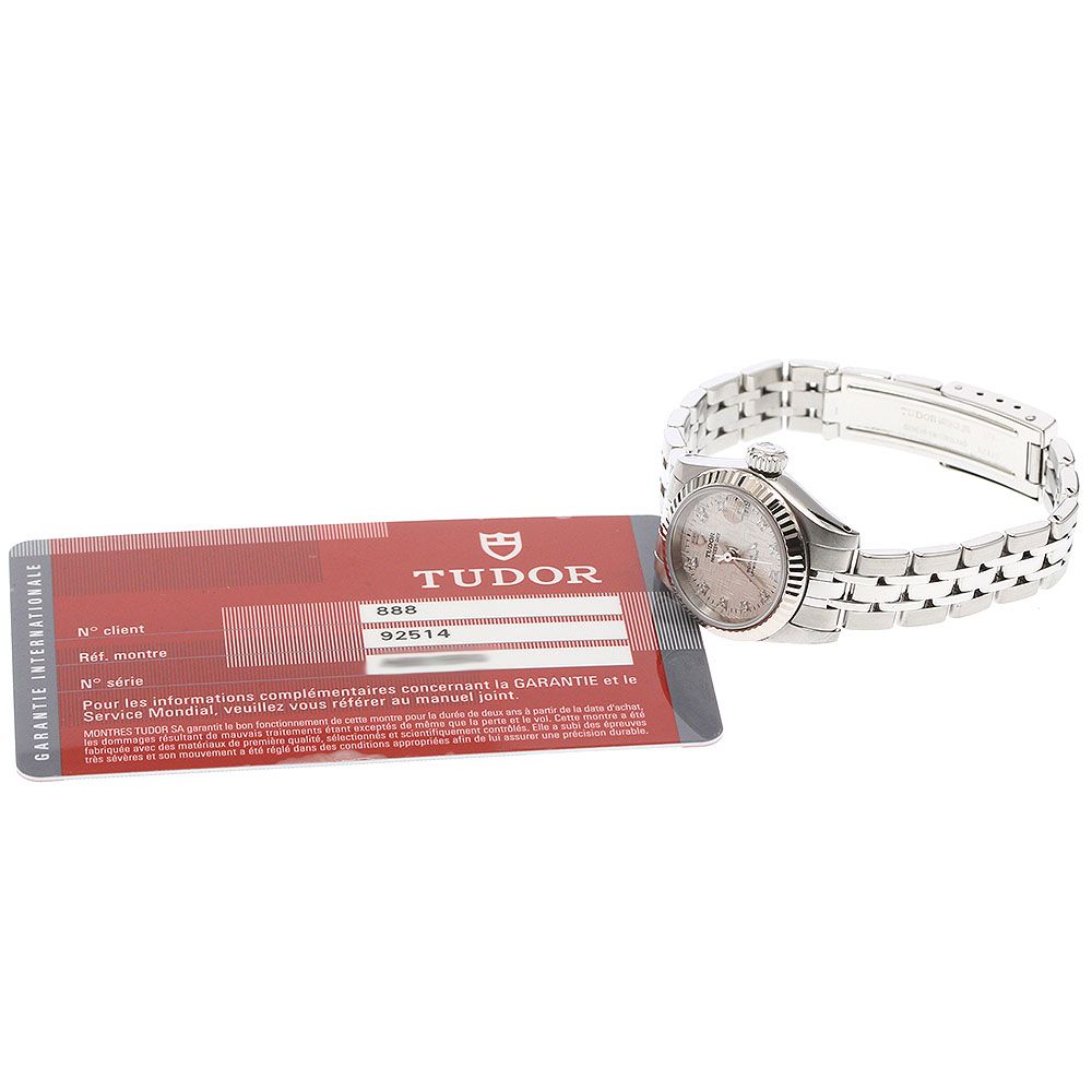 チュードル TUDOR 92514 プリンセスデイト 10 Pダイヤ 自動巻き レディース 保証書付き_921857