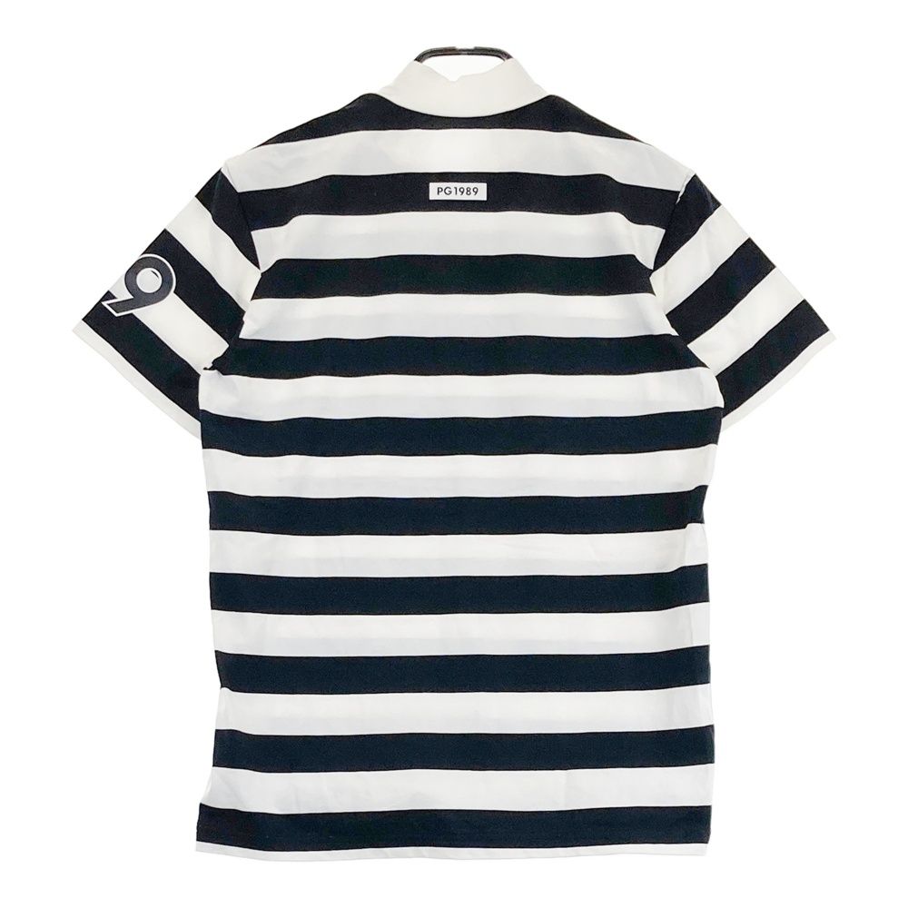 極美品　パーリーゲイツ　近年モデル　ワンピース　ボーダー　シャツ　モックネック サイズ：4 PEARLY GATES パーリーゲイツ 節約 モックネック 半袖T