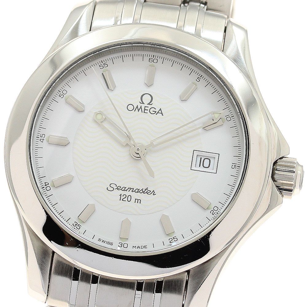オメガ OMEGA 2511.21 シーマスター120 デイト クォーツ メンズ 保証書付き_912165