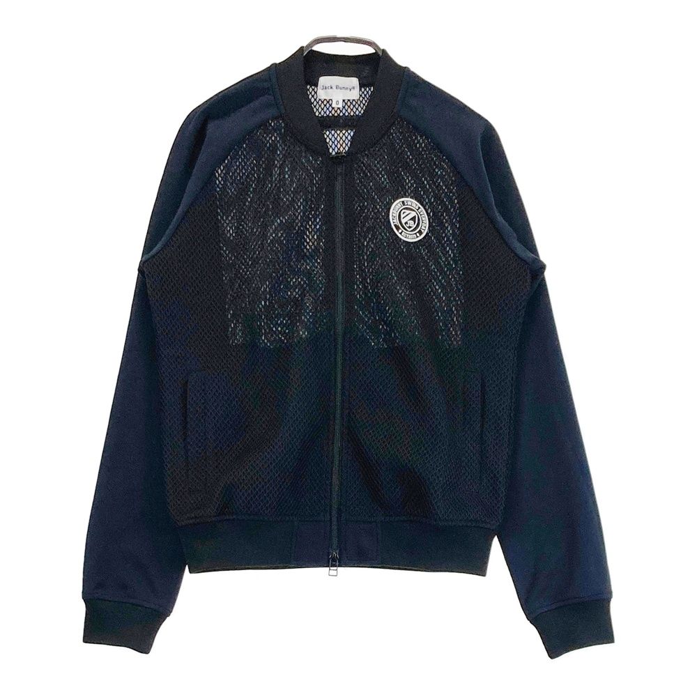 サイズ 0 JACK BUNNY ジャックバニー メッシュ ジップジャケット ブラック系 ゴルフウェア レディース ストスト