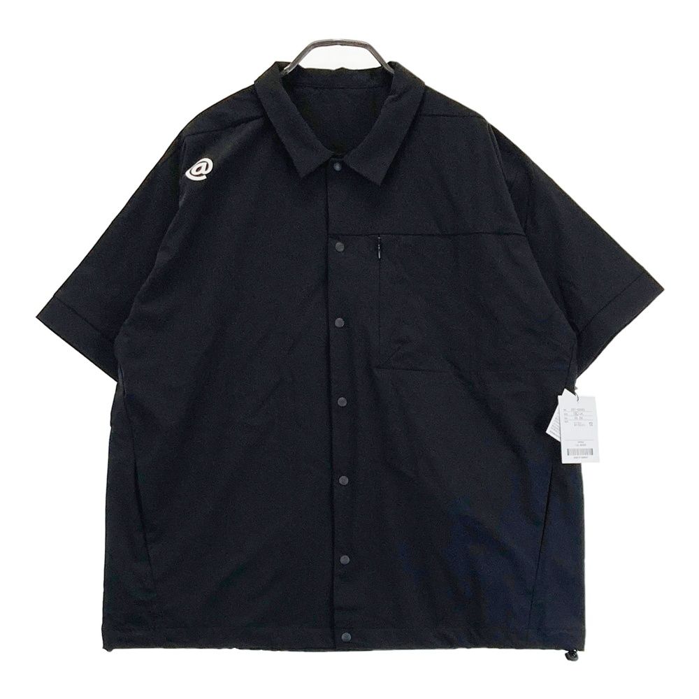 サイズ ML ANTIQUA GOLF アンティカゴルフ × STCH 半袖シャツ ブラック系 ゴルフウェア レディース ストスト