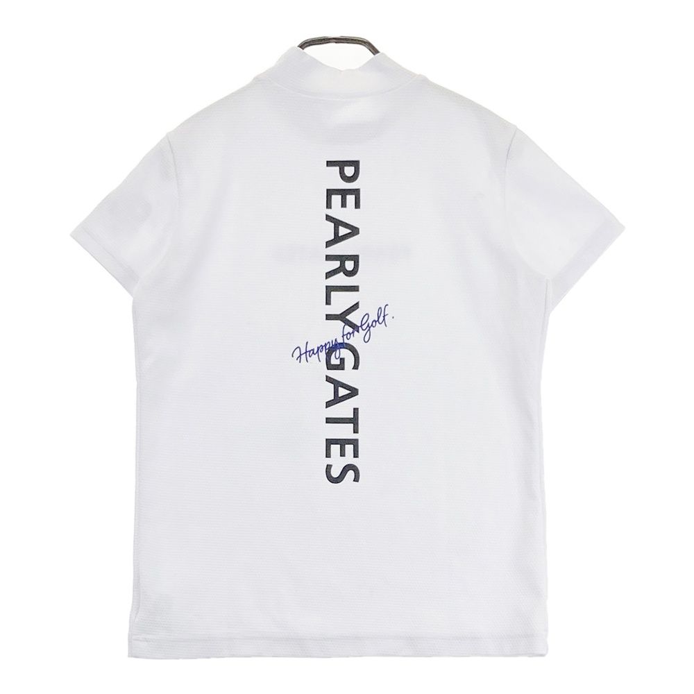 サイズ：2 PEARLY GATES パーリーゲイツ ハイネック 半袖Tシャツ ロゴ