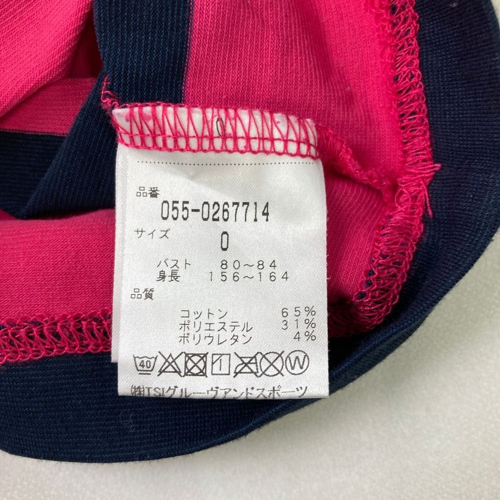 サイズ：0 PEARLY GATES パーリーゲイツ 半袖ハイネックTシャツ